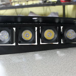 Front view 20watt light pods in metal bracket