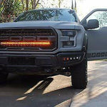 2017 2018 2019 2020 ford raptor generation 2 with 1 amber 40in light bar behind grille