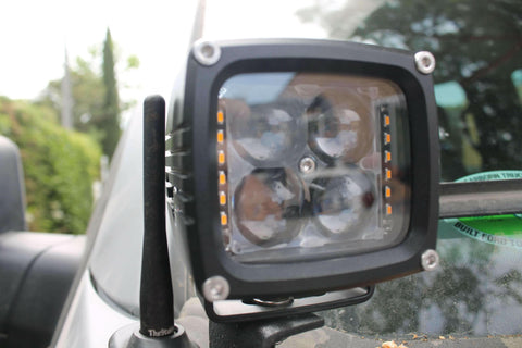 upclose 40watt square light pod for hood mount kit ford raptor generation 2 2019 2020 