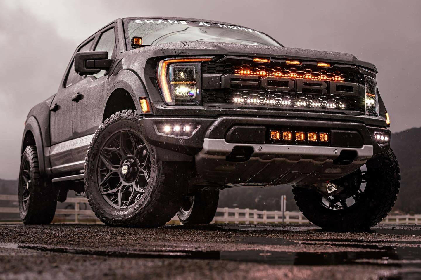 2021 2022 2023 FORD RAPTOR SINGLE 40in2021 2022 2023 ford raptor generation 3 amber hood mount ditch lights LIGHT BAR - M&R Automotive