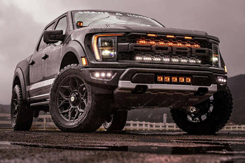 2021 2022 2023 FORD RAPTOR SINGLE 40in2021 2022 2023 ford raptor generation 3 amber hood mount ditch lights LIGHT BAR - M&R Automotive