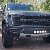 2021 2022 2023 ford raptor generation 3 with center bumper off roading light kit white