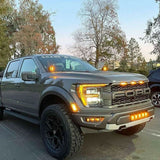 2021 2022 2023ford raptor with center mount hood kit 40watt cubes 