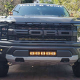 2021 2022 2023 ford raptor generation 3 with center bumper off roading light kit amber