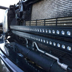 2010-2014 Ford Raptor Gen 1 dual 40in light bars mounted behind the grille, no-cut bolt-on install