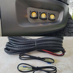 gray ford raptor generation 1 with off roading fog light kit 3 20watt square light pods