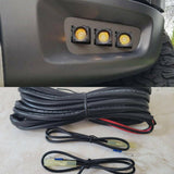 gray ford raptor generation 1 with off roading fog light kit 3 20watt square light pods