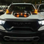 2019 2020 2021 2022 2023 white RAM 1500 TRX hood mount kit M&R Automotive