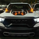 2019 2020 2021 2022 2023 white RAM 1500 TRX hood mount kit M&R Automotive