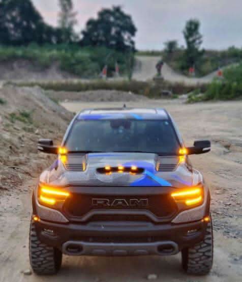 2019 2020 2021 2022 2023 RAM 1500 TRX white ditch lights - M&R Automotive