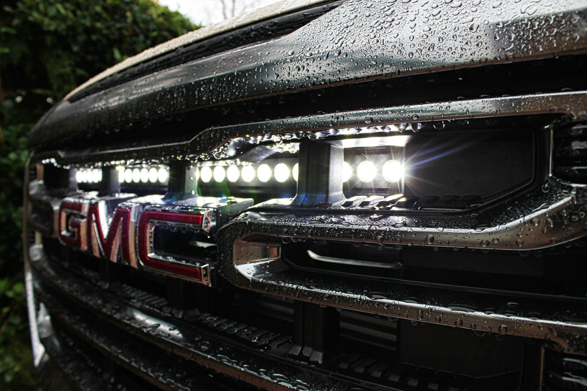 2021 2022 2023 GMC Canyon one white 30in Light Bar behind the grille M&R Automotive