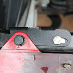 2016 2017 2018 2019 red Toyota Tacoma with one 30in Light Bar metal bracket
