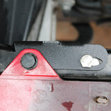 2016 2017 2018 2019 red Toyota Tacoma with one 30in Light Bar metal bracket